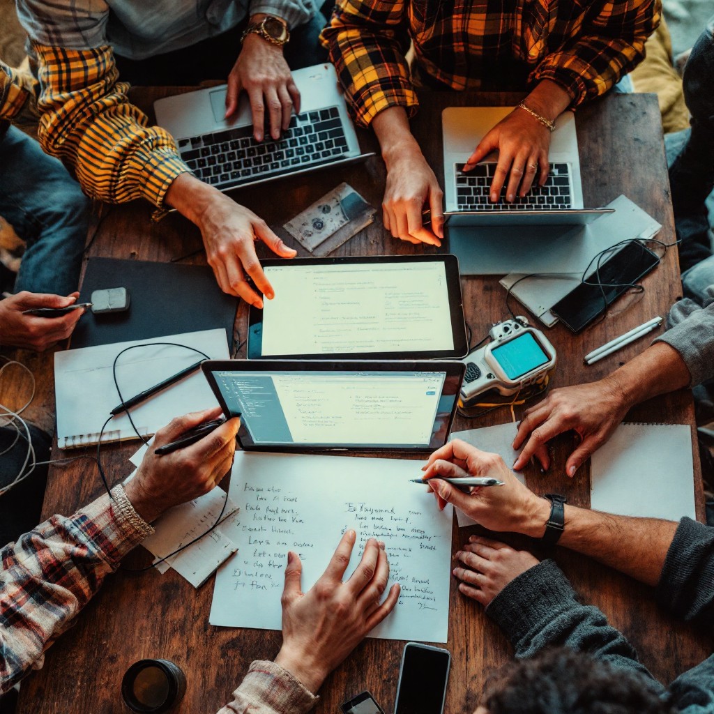 Free Collaborative Tech Workspace Image - Collaboration, Technology ...