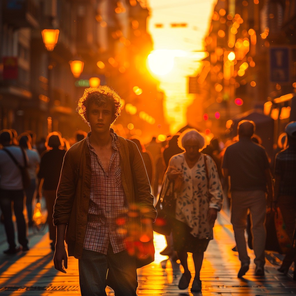 Free Sunset City Walk Image - Sunset, City, Street | Download at StockCake
