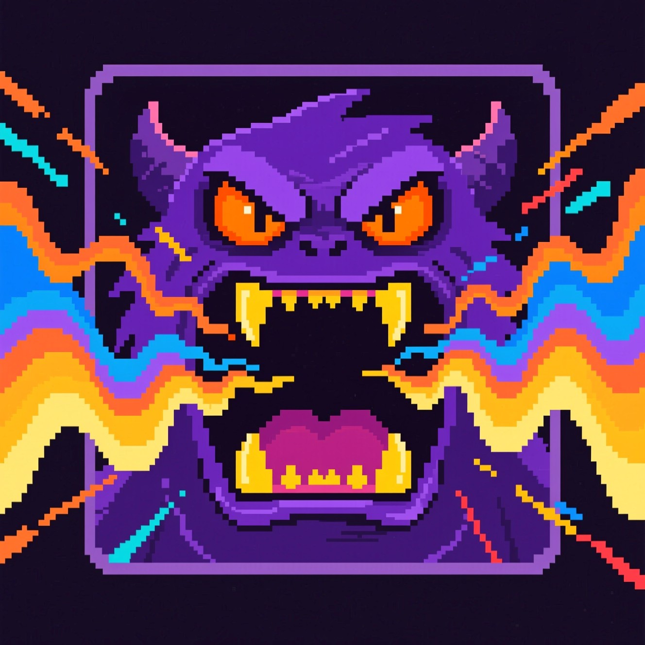 Free Pixel Monster Roars Image - Monster, Pixel, Retro | Download at ...
