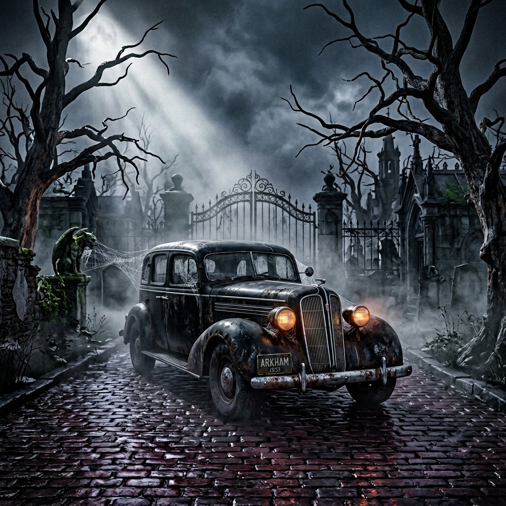 Free Haunted Vintage Automobile Image - Gothic, Vintage, Sedan ...