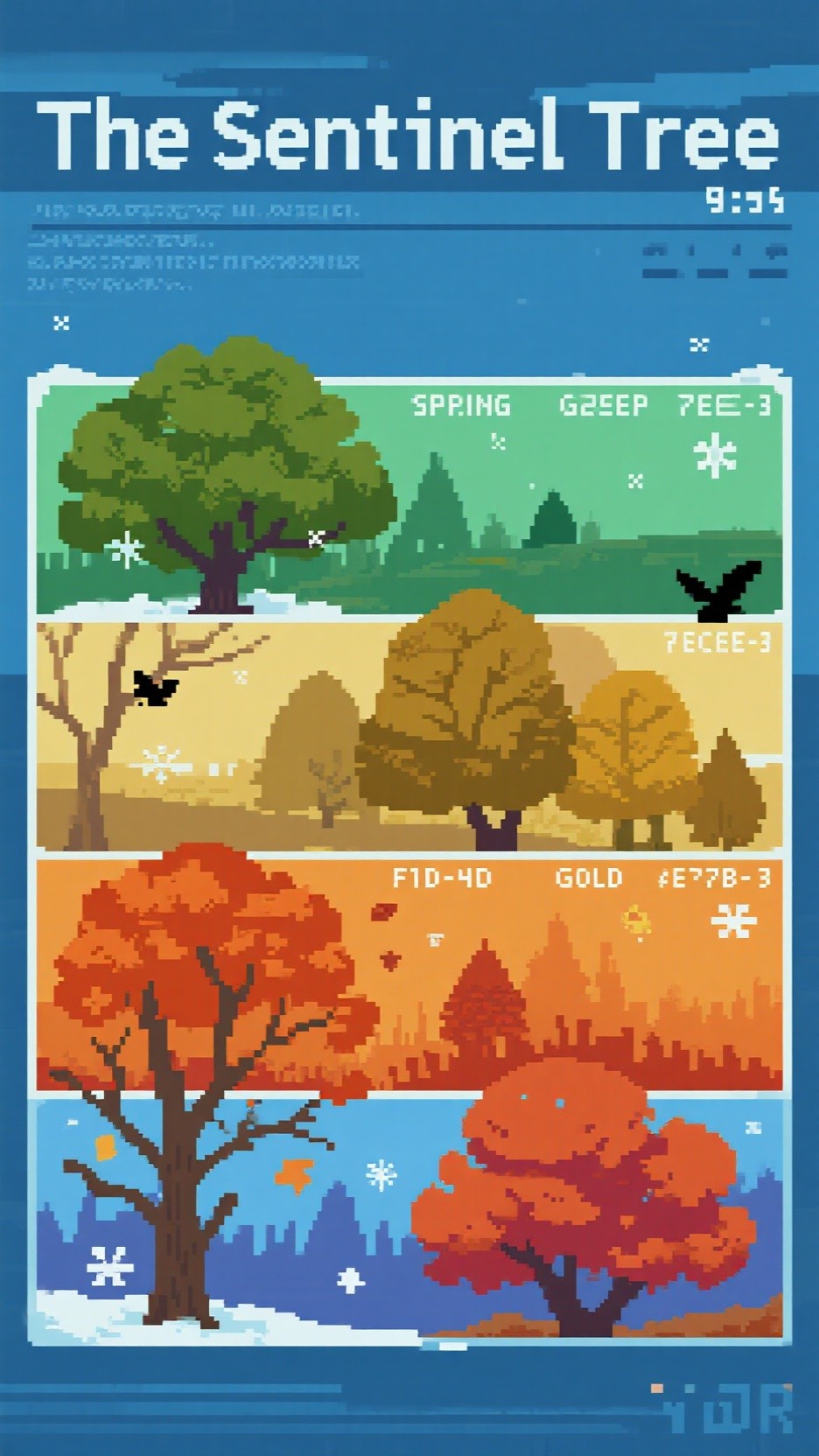 Sentinel Family Tree Free Sentinel Tree Cycle Image - Pixel, Tree, Seasons | Download at ...