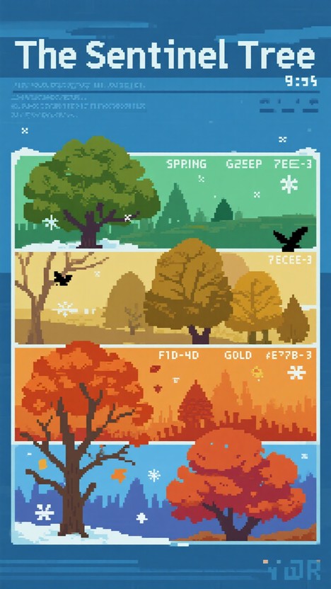 Free Sentinel Tree Cycle Image - Pixel, Tree, Seasons | Download at ...