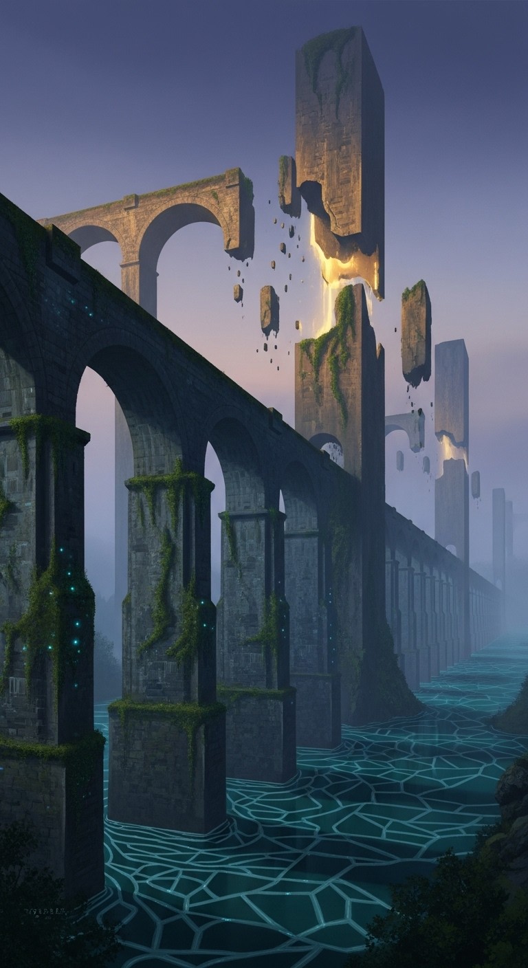 Free Twilight Physics Defied Image - Viaduct, Arches, Surreal ...