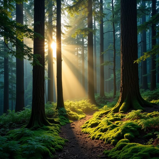 Free Enchanted Forest Path Image - Forest, Sunbeams, Trees | Download ...