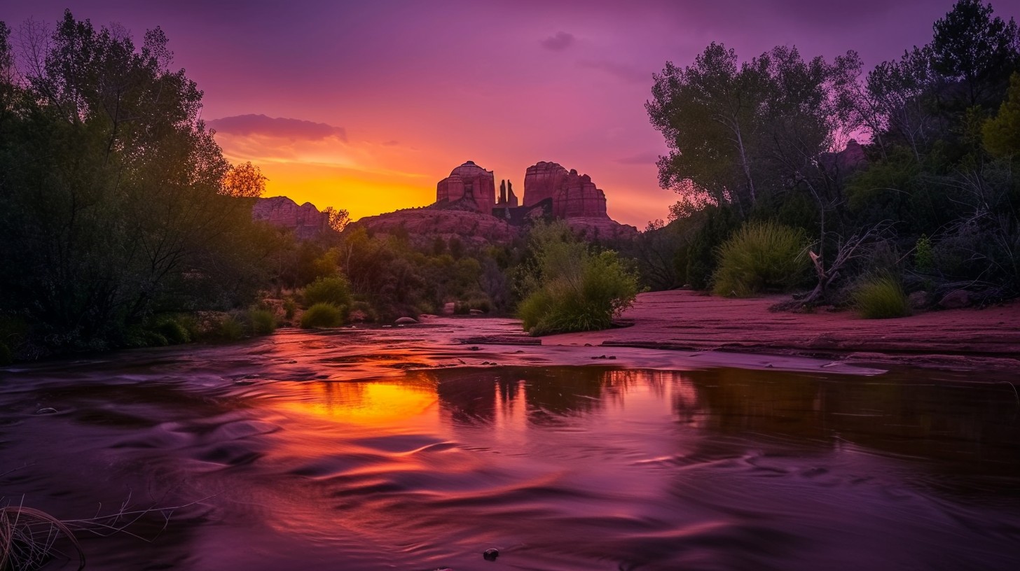 Free Sunset River Glow Image - Sunset, River, Glow | Download at StockCake
