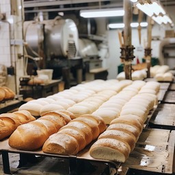 Bake Row Free Bakery Production Line Image - Bakery, Bread, Conveyor | Download ...