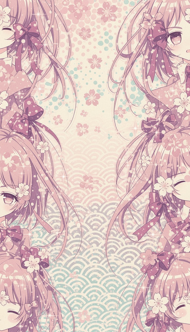 Free Anime Sakura Pattern Image - Pattern, Anime, Manga | Download at ...
