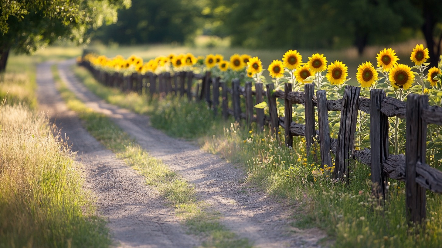Free Sunflowers lining path Image - Sunflowers, Path, Summer | Download ...