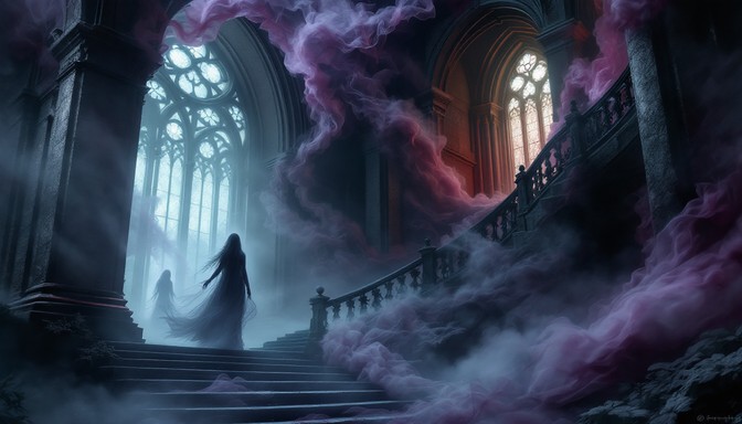 Evil Mist Free Spectral Gothic Staircase Image - Gothic, Mist, Supernatural ...