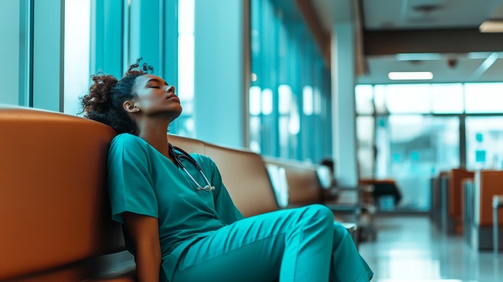 Free Nurse relaxing briefly Image - Nurse, Tired, Resting | Download at ...