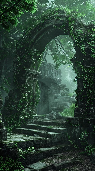 Free Enchanted Forest Gateway Image - Archway, Ruins, Forest | Download ...