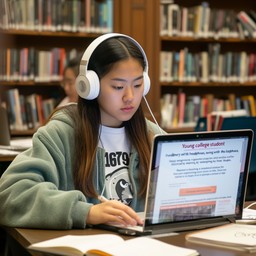 Free Studious Library Session Image - Student, Library, Studying ...