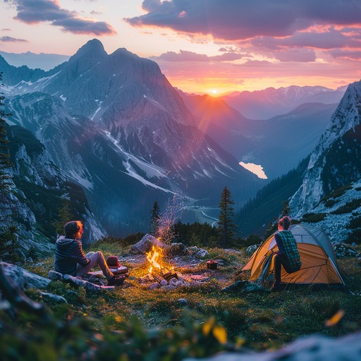Free Mountain Camping Sunset Image - Mountains, Sunset, Camping ...