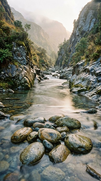 Free Sunlit River Stones Image - Riverbed, Pebbles, Stones | Download ...