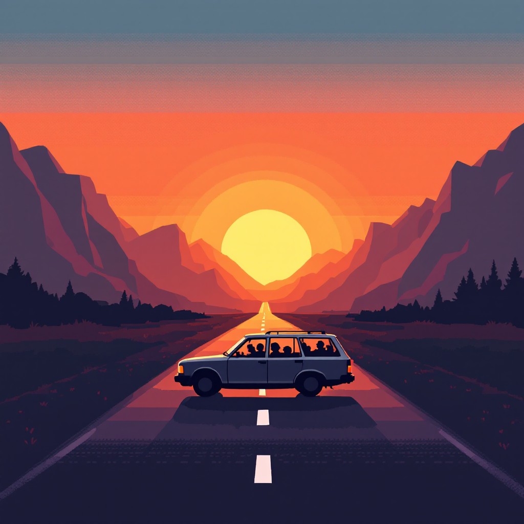 Free Sunset Road Trip Image - Sunset, Mountains, Road | Download at ...