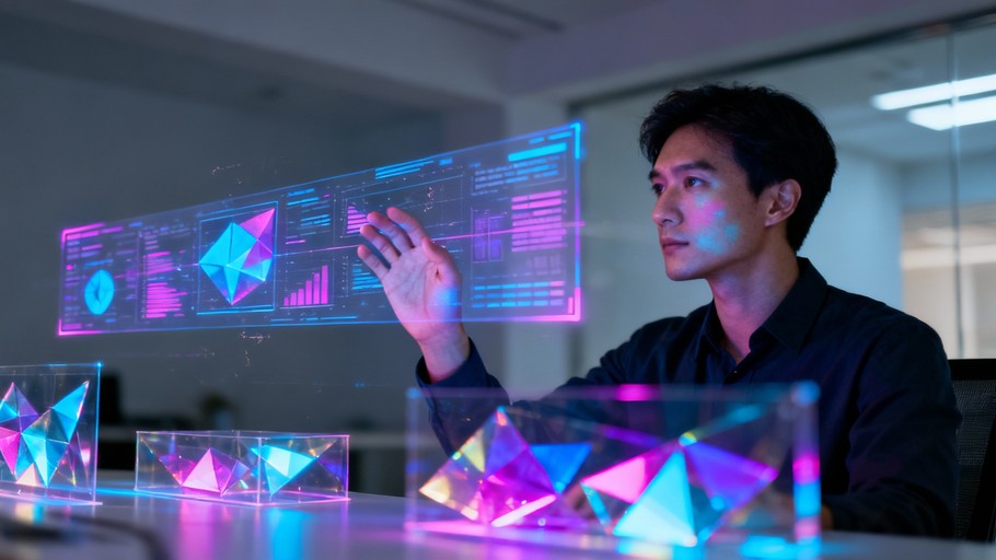 Free Holographic Future Interface Image - Hologram, Technology, Future ...
