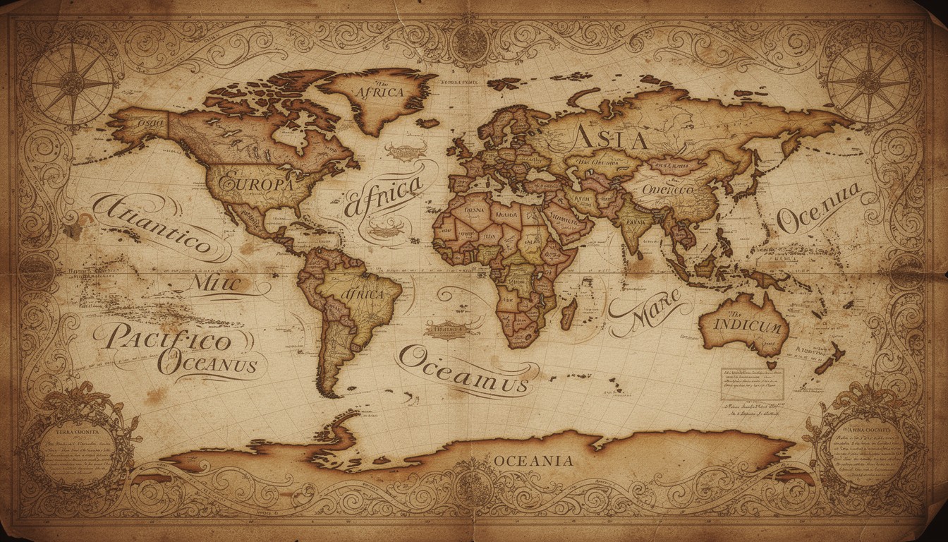 Free Vintage World Cartography Image - Vintage, Map, Sepia | Download ...
