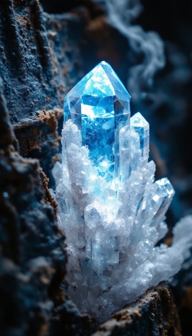 Free Glowing Blue Crystals Image - Crystals, Sapphire, Blue | Download ...