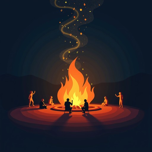 Free Primal Fire Circle Image - Bonfire, Silhouettes, Circle | Download ...