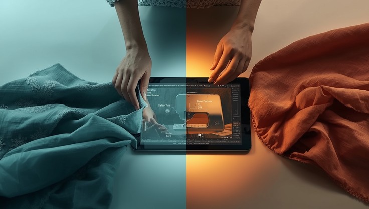 Free Future Meets Fabric Image - Textile, Futuristic, Technology ...