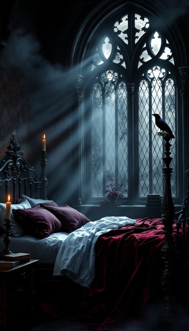 Free Gothic Bedroom Sanctuary Image - Gothic, Bedroom, Victorian ...