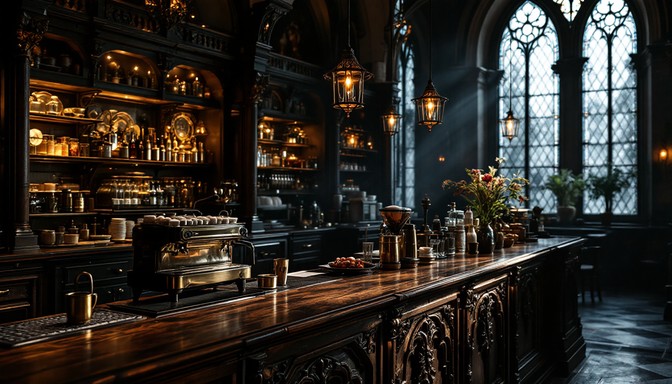 Gothic Counter Free Gothic Café Counter Image - Gothic, Café, Vintage | Download at ...