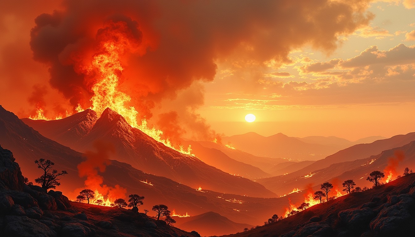 Pretty Wildfire Free Golden Wildfire Landscape Photo - Wildfire, Mountains, Sunset ...