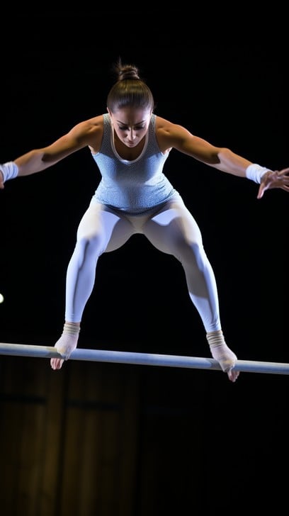 Free Gymnast Balancing Act Image - Gymnast, Balance, Beam | Download at ...