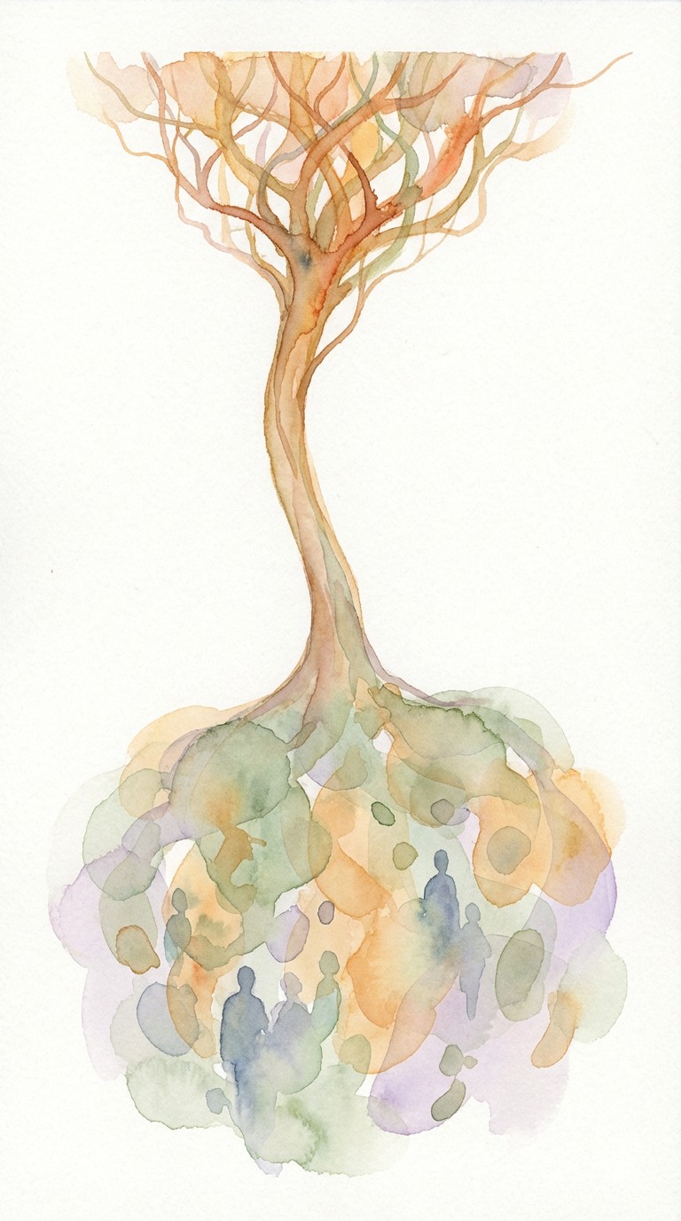 Free Inverted Life Tree Image - Watercolor, Tree, Inverted | Download ...