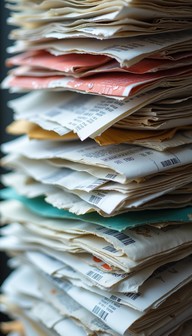 Eight Column Receipt Free Layered Receipt Collection Image - Receipts, Shopping, Paper ...