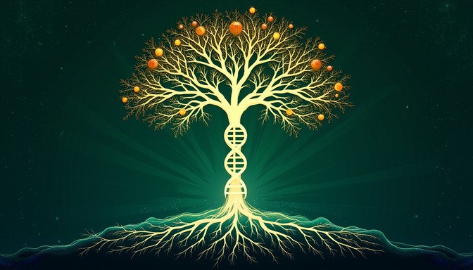 Free DNA Tree Awakens Image - Dna, Tree, Sacred | Download at StockCake