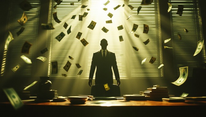 Free Money Rains Down Image - Money, Silhouette, Noir | Download at ...