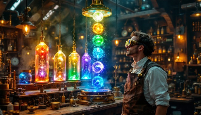 Free Chakra Machine Workshop Image - Steampunk, Inventor, Workshop ...