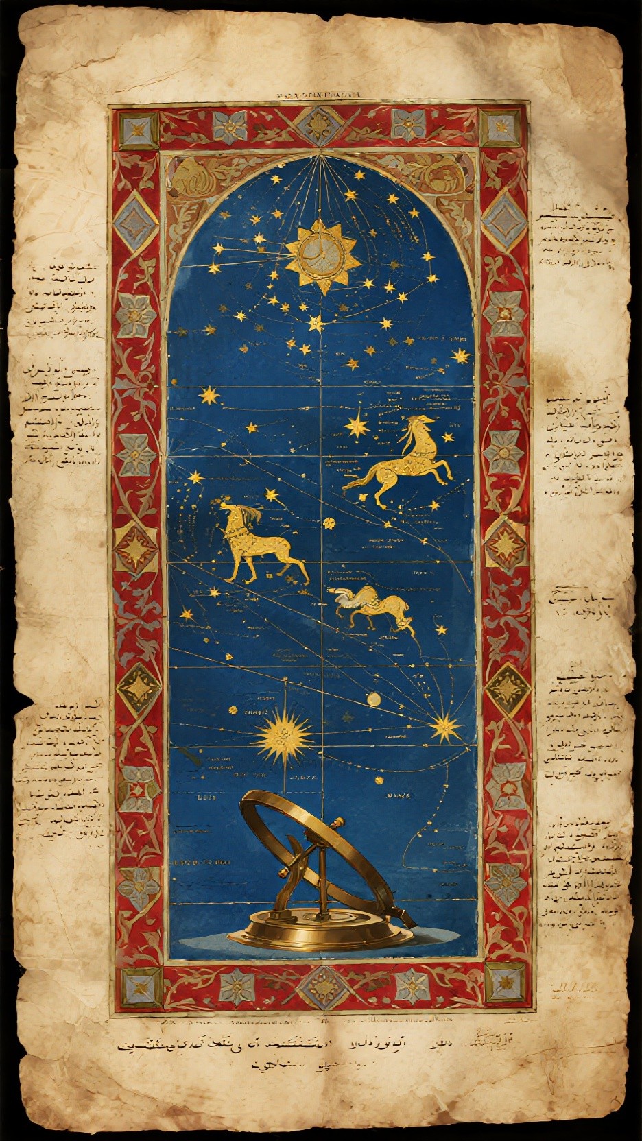 Free Ancient Celestial Chart Image - Astronomical, Celestial, Medieval ...