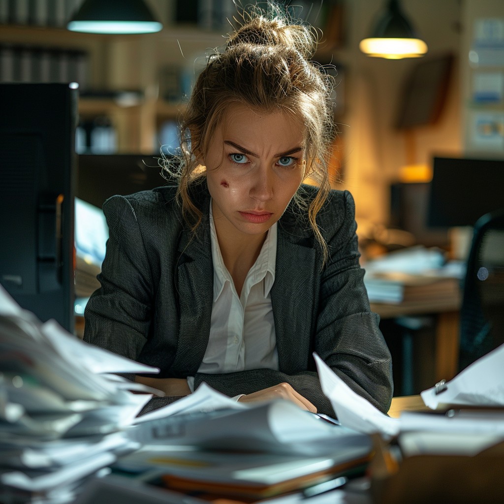 Work Intensely Free Focused Work Intensity Photo - Woman, Office, Paperwork | Download ...