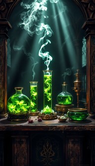 Free Magical Potion Laboratory Image - Alchemy, Potion, Magical ...