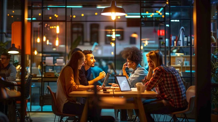 Free Evening Coffee Meeting Image - Café, Friends, Meeting | Download ...