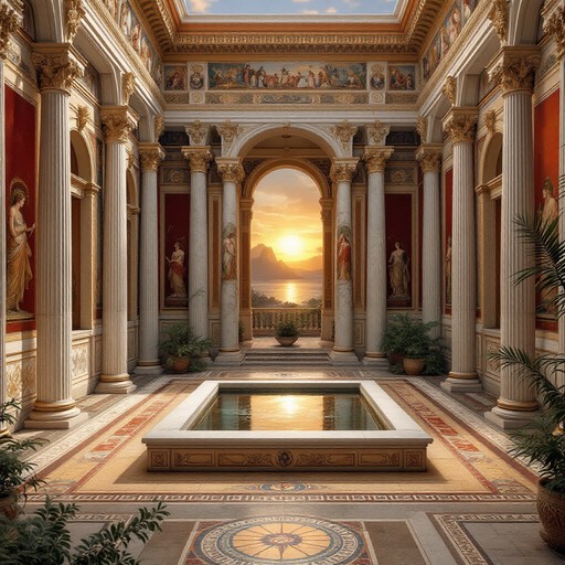 Free Roman Atrium Sunset Image - Roman, Atrium, Architecture | Download ...