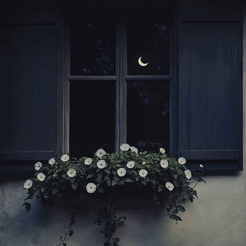 Free Moonlit Window Garden Image - Moon, Window, Night | Download at ...