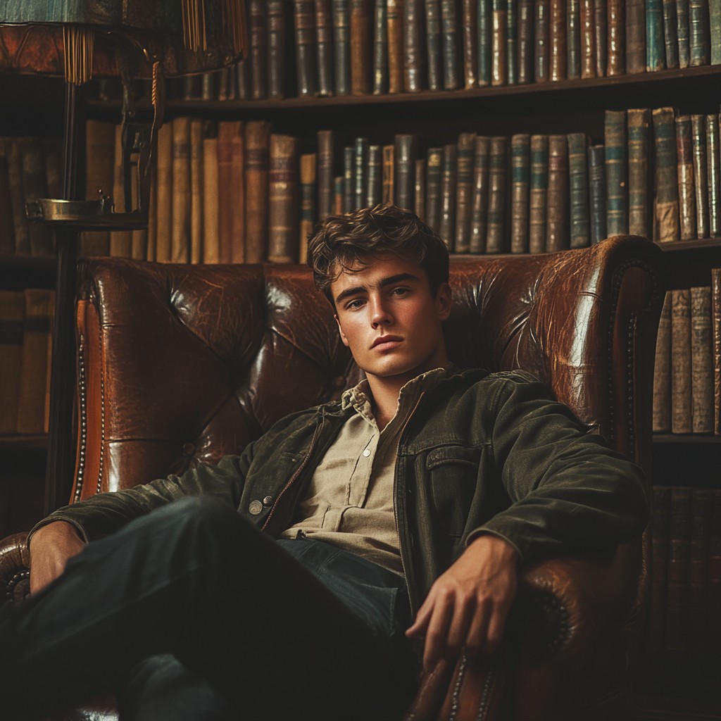 Free Man in Library Photo - Man, Library, Books | Download at StockCake