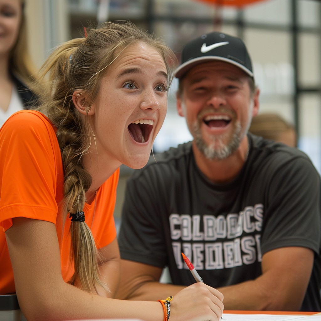 Signing Moew Free Joyful Signing Moment Photo - Excitement, Woman, Man | Download at ...
