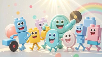 Download Happy Plastic Friends Image - Toys, Characters, Parade | StockCake