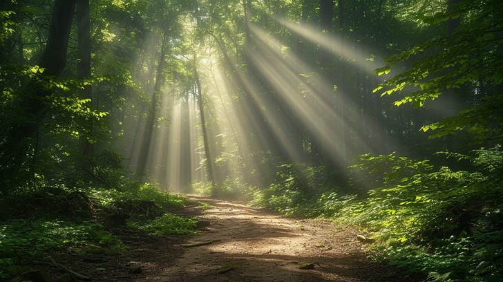 Free Enchanted Forest Path Image - Forest, Sunlight, Trees | Download ...