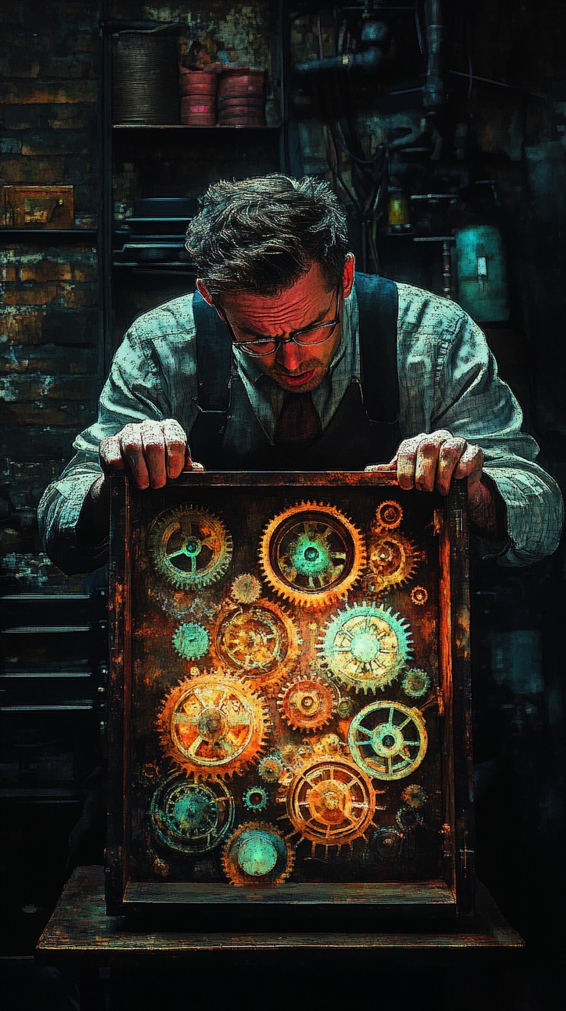 To Create An Inventor Free Inventor Examining Creation Image - Inventor, Workshop, Gears ...
