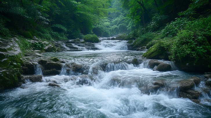 Moist Rivers Free Misty River Cascade Image - River, Mist, Cascade | Download at ...