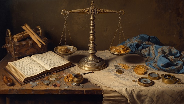 Free Merchant Trading Goods Image - Merchant, Scales, Textiles ...