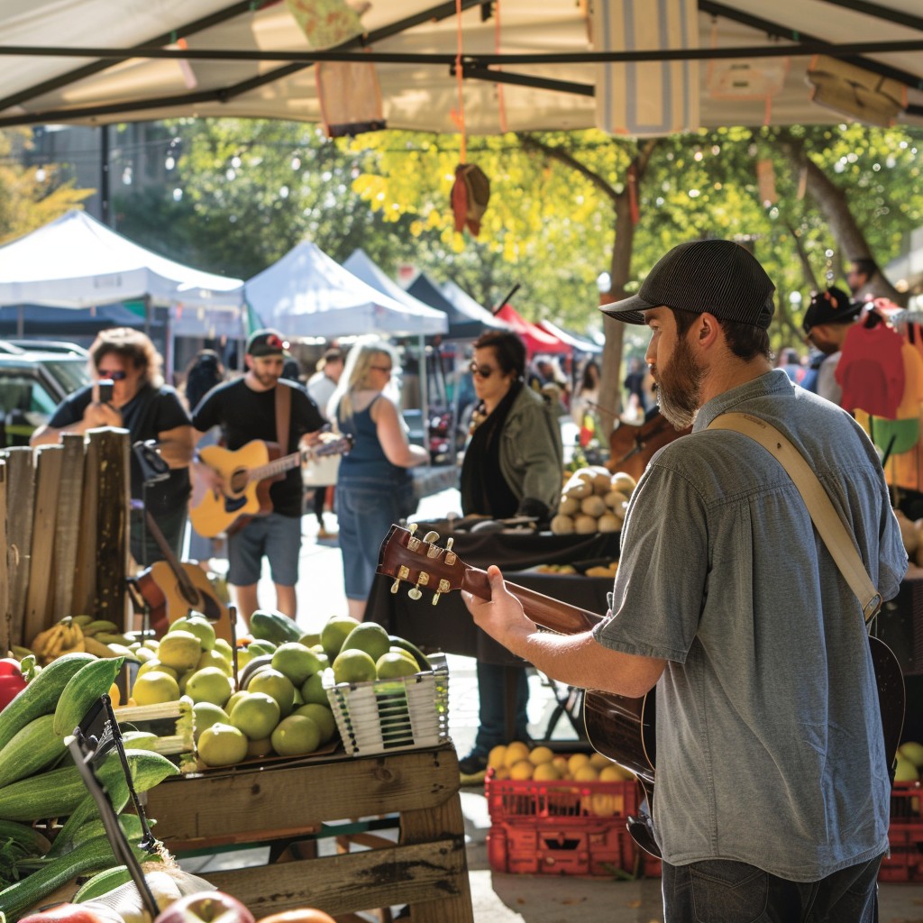 Free Market Musical Performance Image - Market, Music, Guitarist ...