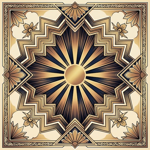 Free Art Deco Sunburst Image - Artdeco, Sunburst, Geometric | Download ...