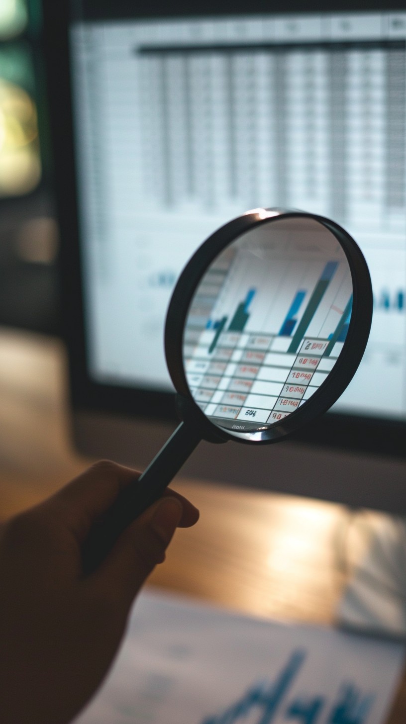 Free Analyzing Data Closely Image - Magnifying, Glass, Data | Download ...