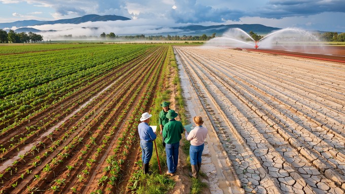 Farming Rise Free Farming's Divided Landscape Image | Download at StockCake